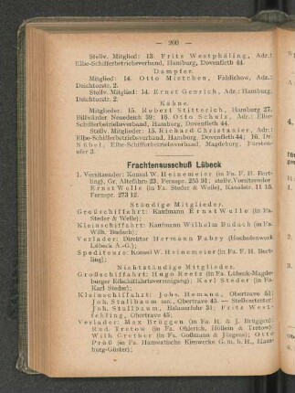 Frachtenausschuß Lübeck