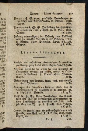 427-430, Livres étrangers.