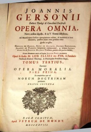 Ioannis Gersonii Opera omnia, 3