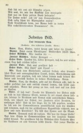 Zehntes Bild. Das brennende Rom