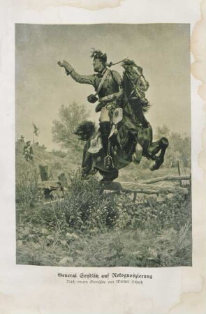 General Seydlitz auf Rekognoszierung