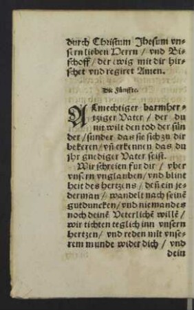 Die Fünffte.