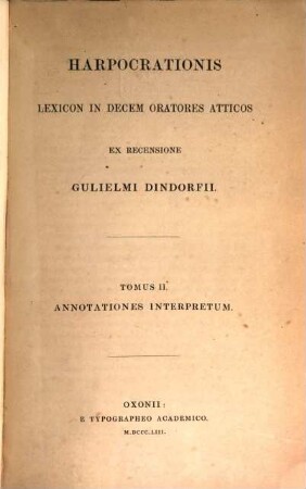 Harporcrationis lexicon in decem oratores Atticos, 2