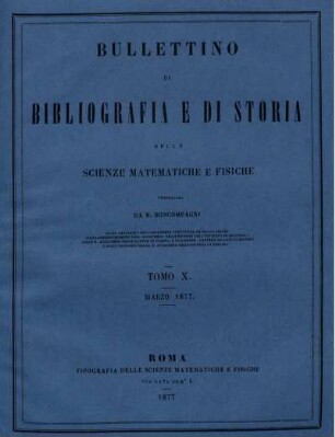 Tomo X. Marzo 1877.