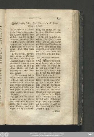 Friedfertigkeit, Sanftmuth und Versöhnlichkeit.