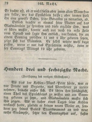 Hundert drei und sechszigste Nacht