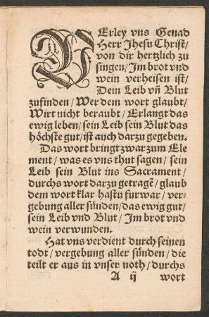 VErley vns Genad || Herr Jhesu Christ/ || von dir hertzlich zu || singen/