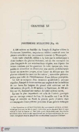 Chapitre XI: Forteresse byzantine