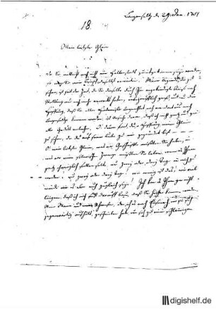 14: Brief von Johann Christoph Schmidt an Johann Wilhelm Ludwig Gleim