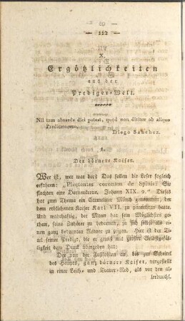 X. Ergötzlichkeiten aus der Prediger-Welt.