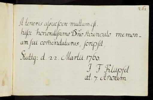 261 Klüpfel, J.F.