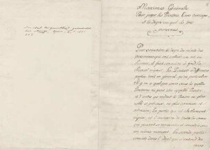 Französische Übersetzung des ersten Kapitels 'Regole generali per giudicare del merito de' Pittori' aus Anton Raphael Mengs' 'Riflessioni [...] sopra i tre gran Pittori Raffaello, Correggio, e Tiziano, e sopra gli Antichi'.