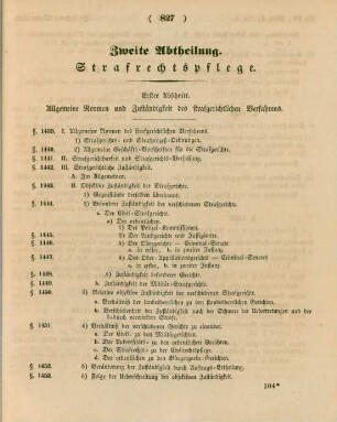 Erster Abschnitt. Allgemeine Normen und Zuständigkeit des strafgerichtlichen Verfahrens