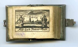 "BIBLIA, oder Innhalt und Kern gantzer H. Schrifft" in silbergefasstem Ornamenteinband