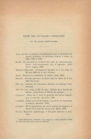 Liste des ouvrages consultés et de leurs abréviations