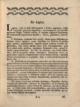 Theses ex universa philosophia