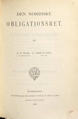 Den nordiske obligationsret