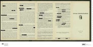 Programm 1. Monatsabschnitt 1948