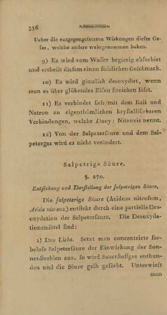 Salpetrige Säure.