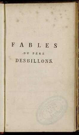 2: Fables Du Père Desbillons. Tome Second
