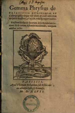 De principiis astronomiae et cosmographiae