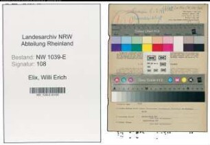 Entnazifizierung Willi Erich Elix , geb. 21.08.1912 (Landesinspektor)