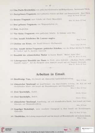 Arbeiten in Email (Nr. 163 - 186)