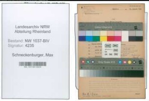 Entnazifizierung Max Schneckenburger , geb. 26.07.1899 (Schlosser)