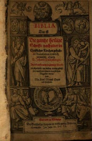Biblia Das ist Die gantze heilige Schrifft