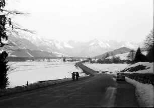 Fischen: Straße Sonthofen - Oberstdorf bei Fischen