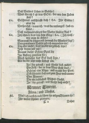 Neunter Eintritt.