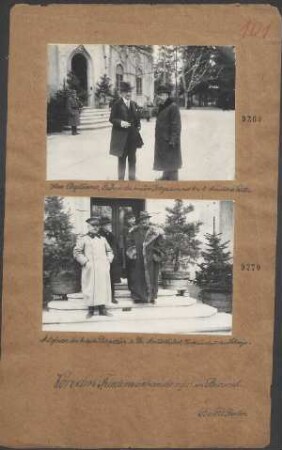 Mitglieder der bulgar. Delegation: rechts Dr. Momtschilow, Vizepräsident der Sobrenje