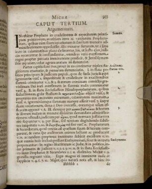 Caput Tertium.