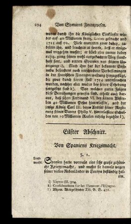 Eilfter Abschnitt. Von Spaniens Kriegsmacht.