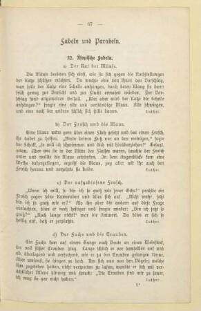 Fabeln und Parabeln