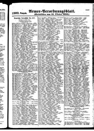 1202.Ausgabe. Mittwoch, 11. Oktober 1916