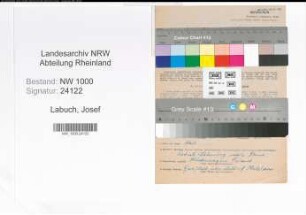 Entnazifizierung Josef Labuch, geb. 20.01.1896 (Postschaffner)