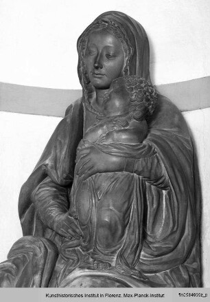 Thronende Madonna mit Kind - Madonna della Misericordia