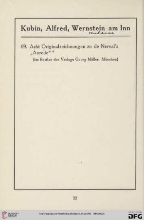 Kubin, Alfred, Wernstein am Inn (Nr.69)