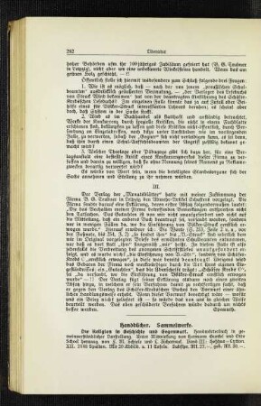 Handbücher ; Sammelwerke