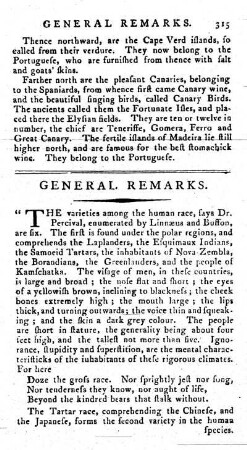 General Remarks