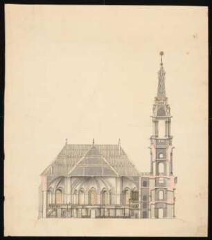 Parochialkirche, Berlin: Längsschnitt