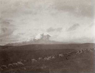 Chimborazo von Süd, von Totorillas aus