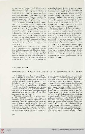 3: Szachownica króla Zygmunta III w zbiorach wawelskich