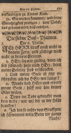 Die sieben Buß-Psalmen
