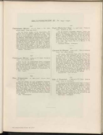 Erläuterungen zu Nr. 247 - 252: