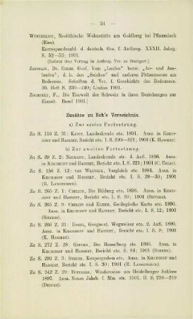 Zusätze zu Eck's Verzeichnis