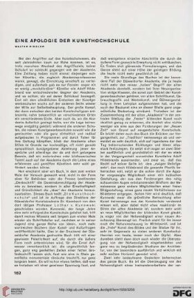 5: Eine Apologie der Kunsthochschule
