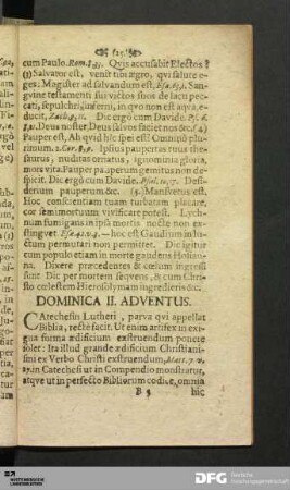 Dominica II. Adventus.
