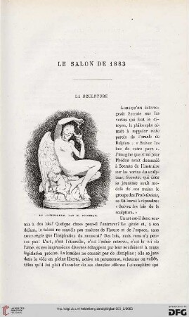 2. Pér. 28.1883: Le Salon de 1883, [3], La sculpture